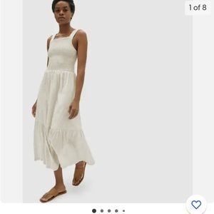Everlane smocked dress size 6